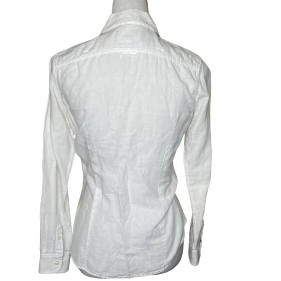 Banana Republic Soft Wash Shirt Linen Cotton Button Down Shirt Sz Small Career - Picture 5 of 9